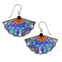 Add a touch of Japanese-inspired elegance to any outfit with Blue Fuji Fan Earrings—vibrant, lightweight works of wearable art perfect for kimono, yukata, or everyday style.