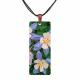 Unique orchid art jewelry gift for nature lovers