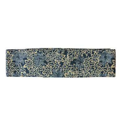 Traditional Japanese hachimaki with momiji maple leaf design