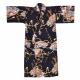 Boys' cotton kimono with colorful samurai warriors on horseback