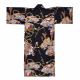 Japanese children's kimono with gold accents and snow-capped Mt. Fuji
