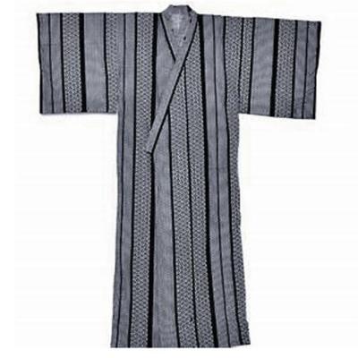 Black, gray and white 100% cotton men’s yukata
