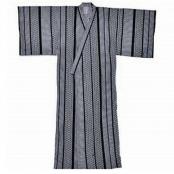 Men’s Japanese yukata with Tree of Life geometric pattern