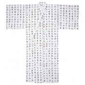 White Moji men’s Japanese yukata made in Japan