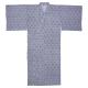 Men's 100% cotton Japanese yukata in dark navy blue
