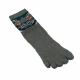 Ankle-high tabi socks with Great Wave artwork in light gray
