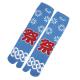 Japanese split-toe tabi socks with chain and starburst design