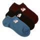 Three-pair women's sock set featuring Japanese-inspired lucky motifs