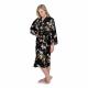 Black 100% cotton Happi Coat with gold branches and sakura