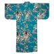 Cherry Princess Japanese robe featuring a graceful woman dancing among cherry blossom trees