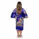 Detailed view of the premium cotton fabric and traditional Daimonji festival pattern on a Japanese Happi Coat made in Japan