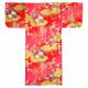 Kimono - Golden Bamboo and Clouds - Red 1