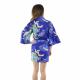 100% cotton Japanese happi robe with gold crane design