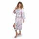 Pink Cherry Blossom Happi Coat made in Japan with matching belt and traditional kimono-inspired design
