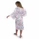 Japanese women's happi coat with a pink cherry blossom pattern