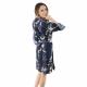 Made in Japan navy Happi Coat with traditional cherry blossom design