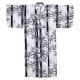 Navy Bamboo yukata made in Japan with matching belt