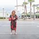 100% cotton women’s yukata with black, pink, and gold design
