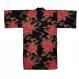 Women's 100% cotton Peony Majesty Happi Coat made in Japan with traditional Japanese floral design