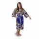 Women's Japanese Happi Coat showing the matching belt and two convenient pockets, made from 100% cotton
