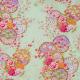 Women’s seafoam green yukata with colorful Japanese flowers
