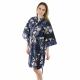 Navy Cherry Blossom Happi Coat
