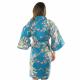 Cherry Princess Japanese robe featuring a graceful woman dancing among cherry blossom trees