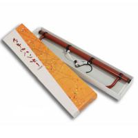 Japanese kimono hanger fully extended for hanging a kimono or yukata