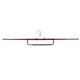 Rust-colored kimono hanger from Japan for kimono care and storage