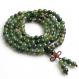108 bead Japa Mala made with moss agate stones