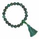 Blue and green azurite malachite mala bracelet