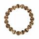 Tibetan striped agate wrist mala bracelet designed for smaller wrists