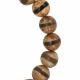 Handcrafted Tibetan agate wrist mala with natural striped beads