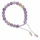 Handcrafted ametrine wrist mala from Thailand with citrine beads