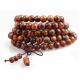Sandalwood meditation and prayer beads with mala bag